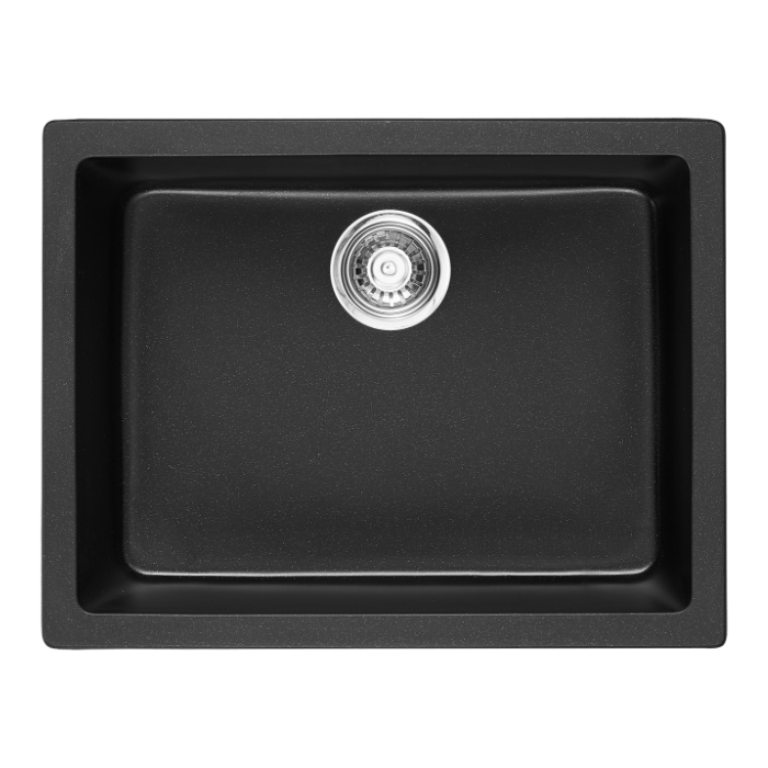 Haustern Starker Series Granite 1B Under Mount Kitchen Sink Black Colour (HT-STARKER-612B-UM)