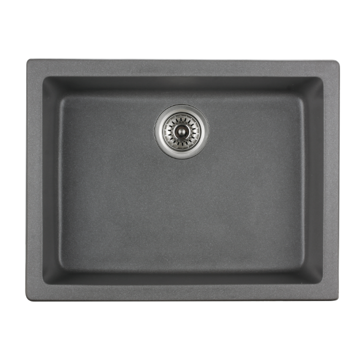 Haustern Starker Series Granite 1B Under Mount Kitchen Sink Grey Colour (HT-STARKER-612G-UM)