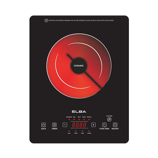 Ceramic Cooker ECC-J2015(BK) - Sensor Touch With LED Display - Black (2000W)