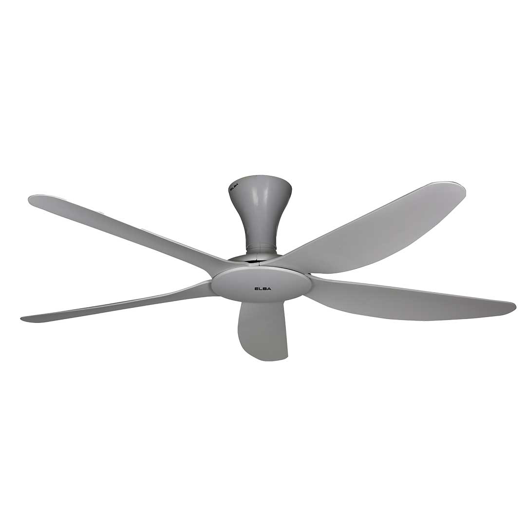 DC Ceiling Fan 56" TERRA ECF-N5650(GR) - 5 ABS Blades - DC Motor, Remote Controller, Off Timer, Grey