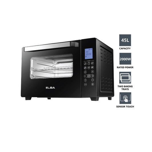 45L Digital Electric Oven EEO-J4591D(BK) - 6 Heating Selections, 8 Preset programs, Black (45L / 2000W)