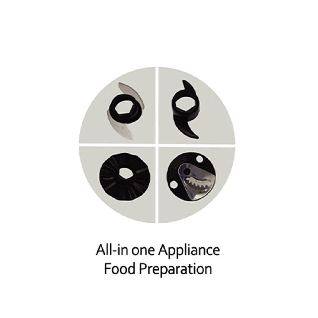 Food Processor EFP-K2480(BK) - All-in-one for Food Preparation - Black (800W)