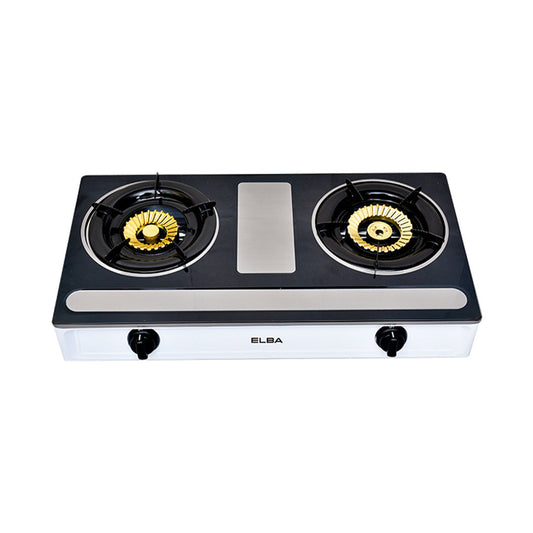 Table Gas Stove EGS-M6992(SS) - Automatic Piezo Ignition - (100mm x 120mm Whirling Brass Burner Rin