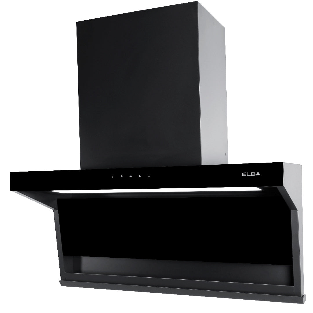 Designer Hood MONZA EH-Q9327ST(BK) - Dual Way Suction