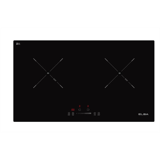 Built-in Induction Cooker EIC-Q7092ST (BK) Dual Cooking Zones, Vulkera Glass