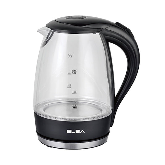 Jug Kettle EJK-F1723G(BK) - Borosilicate Glass Body with LED Light (1.7L)