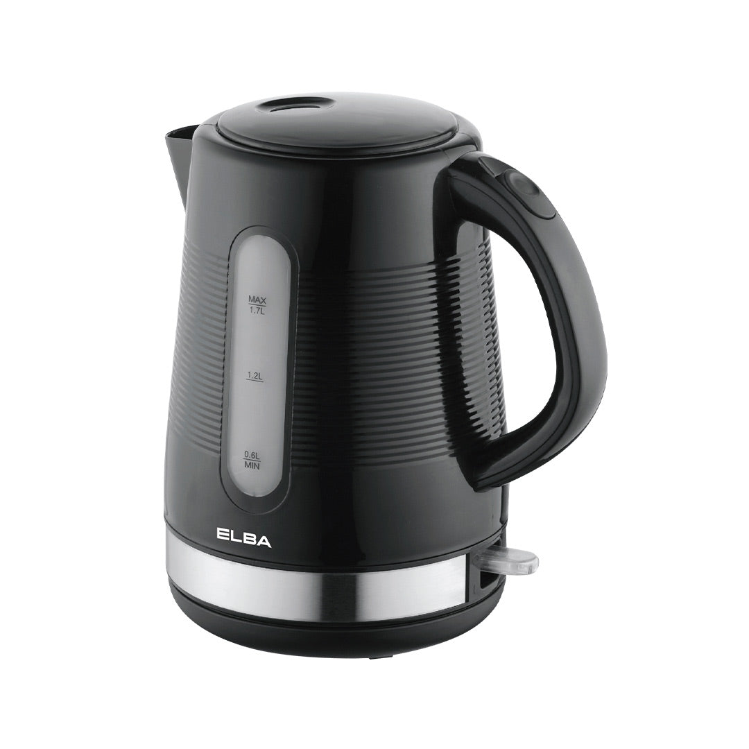 Jug Kettle EJK-J1734(BK) - UK Imported Otter Temperature Controller For Extra Safety - Black (1.7L)