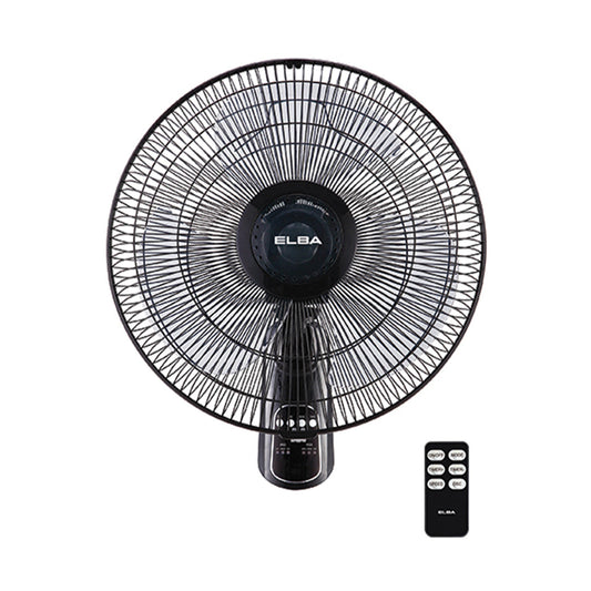 16" Wall Fan EWMF-E1646RC(BK) - 3 Blades, Remote Controller, 3-speed Settings - Black (16 inches/60
