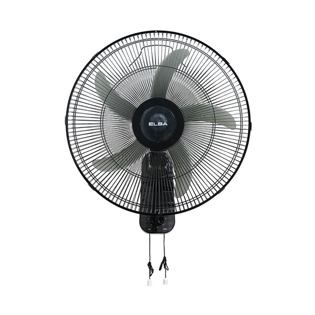 18" Industrial Wall Fan EWMF-G1862(BK) - 5 ABS Blades, 3-speed Settings - Black (18 inches/80W)