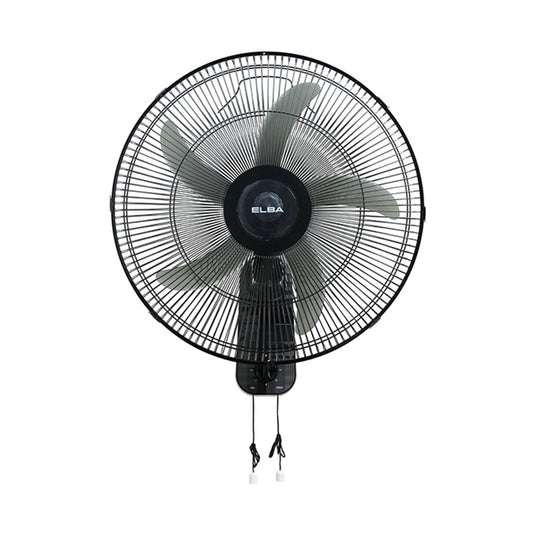 18" Industrial Wall Fan EWMF-G1862(BK) - 5 ABS Blades, 3-speed Settings - Black (18 inches/80W)