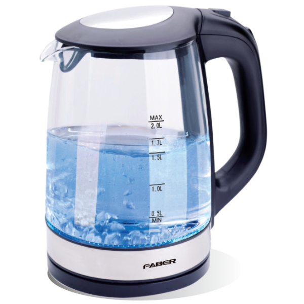 Faber Water Kettle FCK-CRISTALLO-180BK