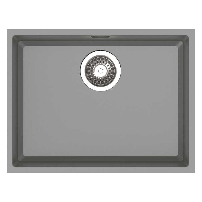 Haustern Edge Series Granite 1B Under Mount Kitchen Sink Grey Colour (HT-EDGE-612-UM-G)