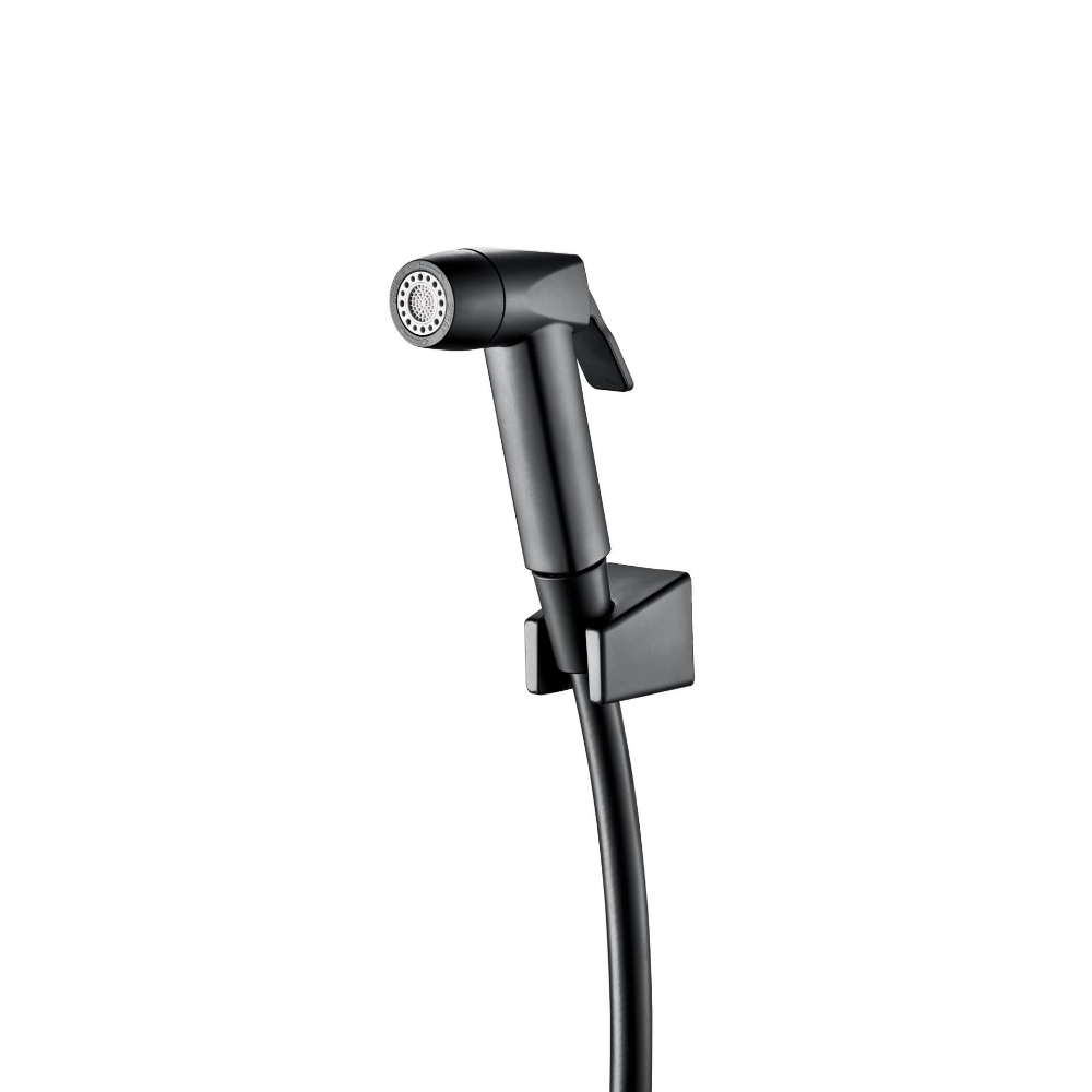Haustern Zeta Series ABS Hand Bidet Spray with Flexible Hose - Matte Black colour(HT-ZETA-401D-BK)