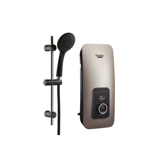 RUBINE RWH-CE521D-SSB Cetus Instant Water Heater - Sand Black / Champagne Gold
