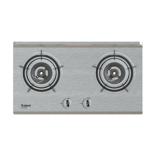 RUBINE RGH-ENYA2B-SS Stainless Steel Gas Hob With Flame Power (5.0kw)