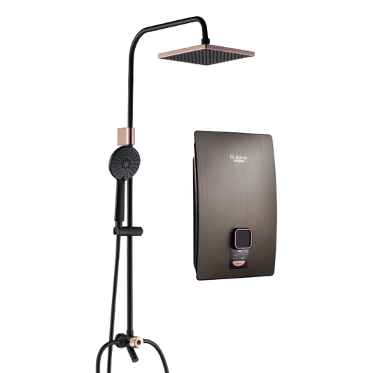 RUBINE RWH-S731D-GRSS Salvo Instant Water Heater - Silky Sand / Urban Titanium / Aegean Blue