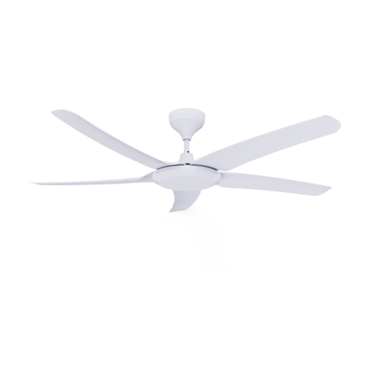 Twin Pack - Rubine BEATA Series ACF-BEATA56-5B-MB/MW Remote Control DC Ceiling Fan / 56 Inch / 5 Blades x 2 UNITS - Matte Black / White