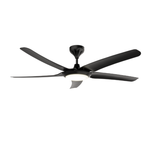 Twin Pack - Rubine BEATA Series ACF-BEATA56-5BL-MB/MW Remote Control DC Ceiling Fan / 56 Inch / 5 Blades x 2 UNITS - Matte Black / White