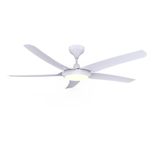 Twin pack - Rubine BEATA Series ACF-BEATA56-5BL-MB/MW Remote Control DC Ceiling Fan / 56 Inch / 5 Blades x 2 UNITS - Matte Black / White