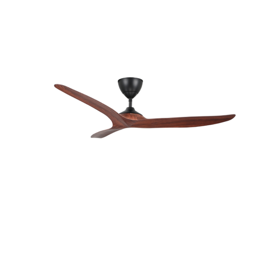 Rubine VELA Series RCF-VELA54-3B Remote Control DC Ceiling Fan / 54 Inch / 3 Blades - Grey Wood / Pine Wood / Black Mahogany