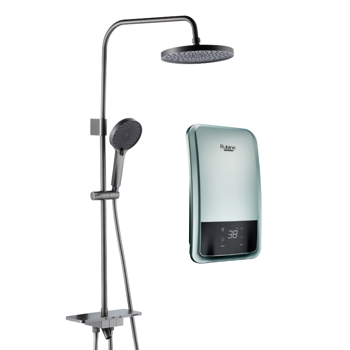 RUBINE IAD SERIES DC PUMP IAD931D - Matte Black / Mint Green / Metallic Silver / Rose Gold