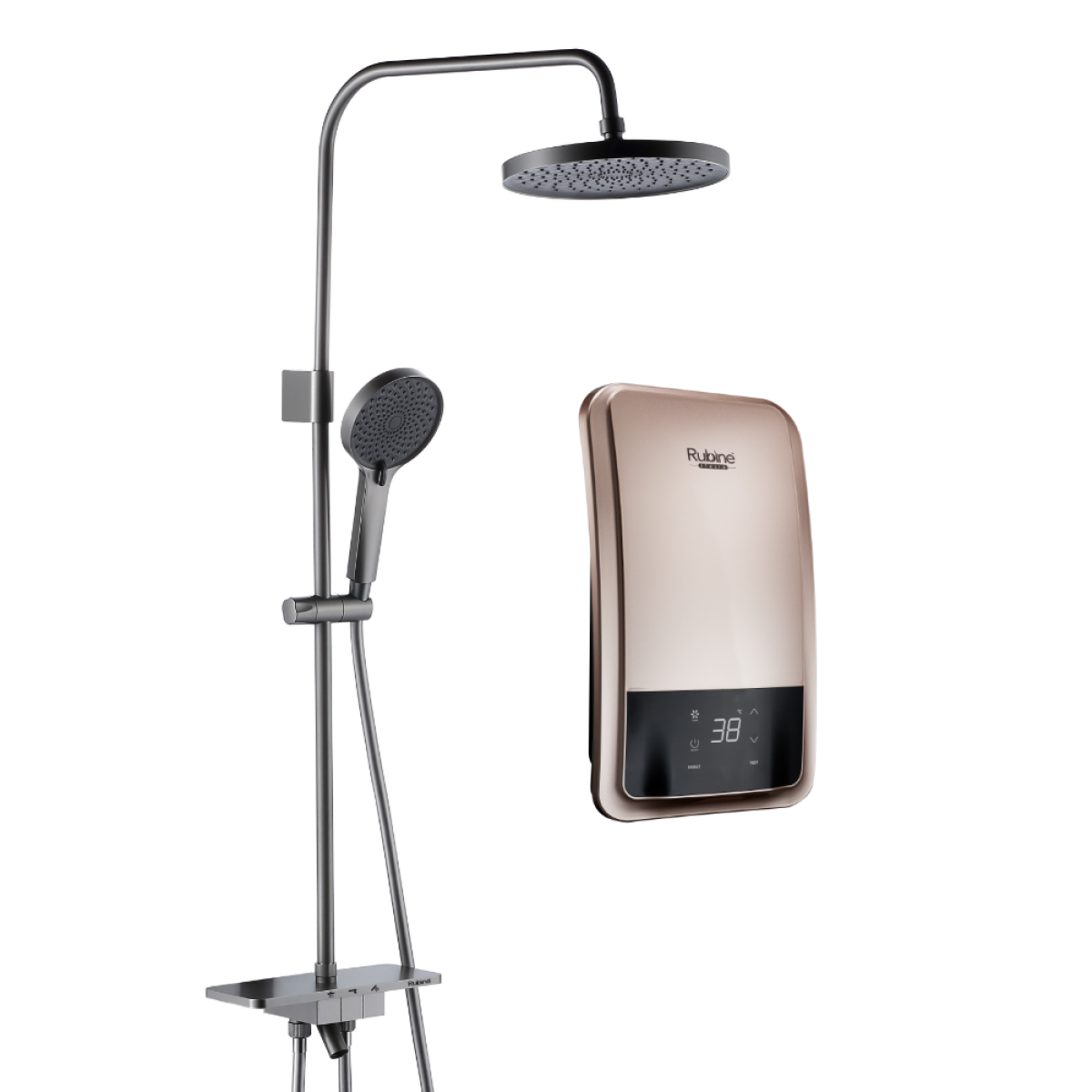 RUBINE IAD SERIES DC PUMP IAD931D - Matte Black / Mint Green / Metallic Silver / Rose Gold