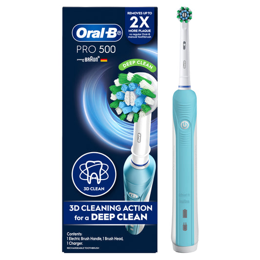 Oral-B Pro 500 Turquoise Deep Clean Electric Toothbrush
