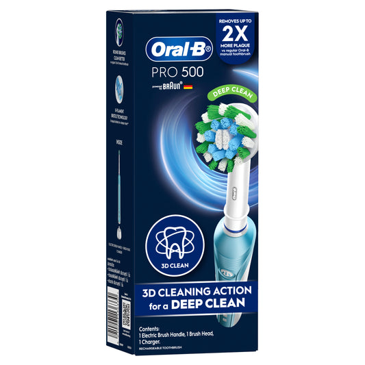 Oral-B Pro 500 Turquoise Deep Clean Electric Toothbrush
