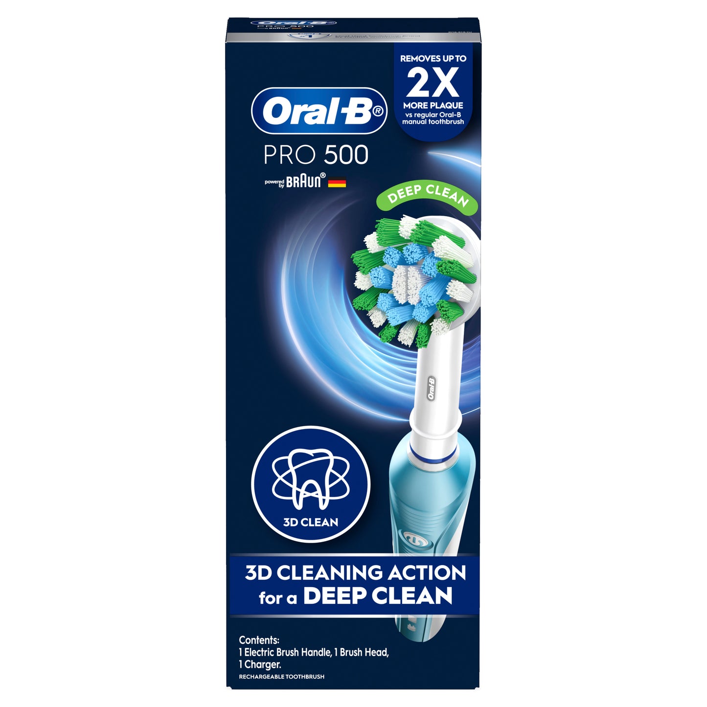 Oral-B Pro 500 Turquoise Deep Clean Electric Toothbrush