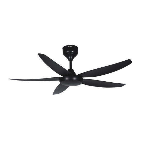 TWIN PACK - DC Ceiling Fan 54" VENTRA ECF-R5430(BK) - 5 ABS Blades - DC Motor, Remote Controller, Off Timer, Black