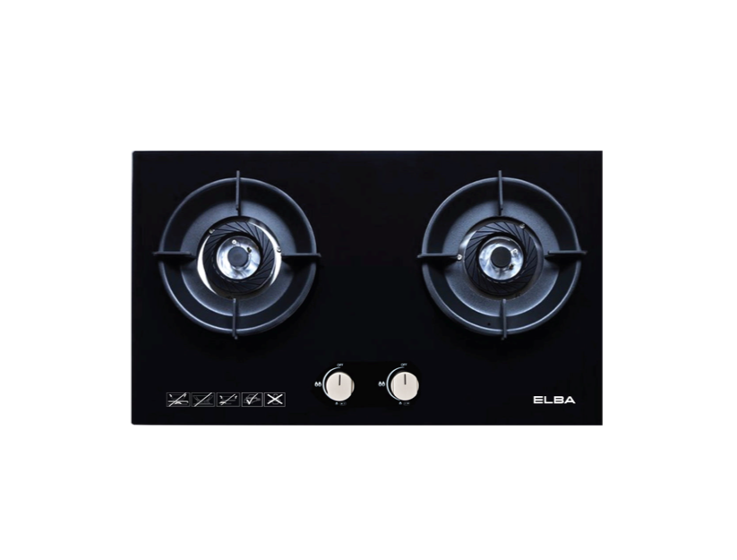 Double Burners Built-in Glass Hob EGH-N8822G(BK)