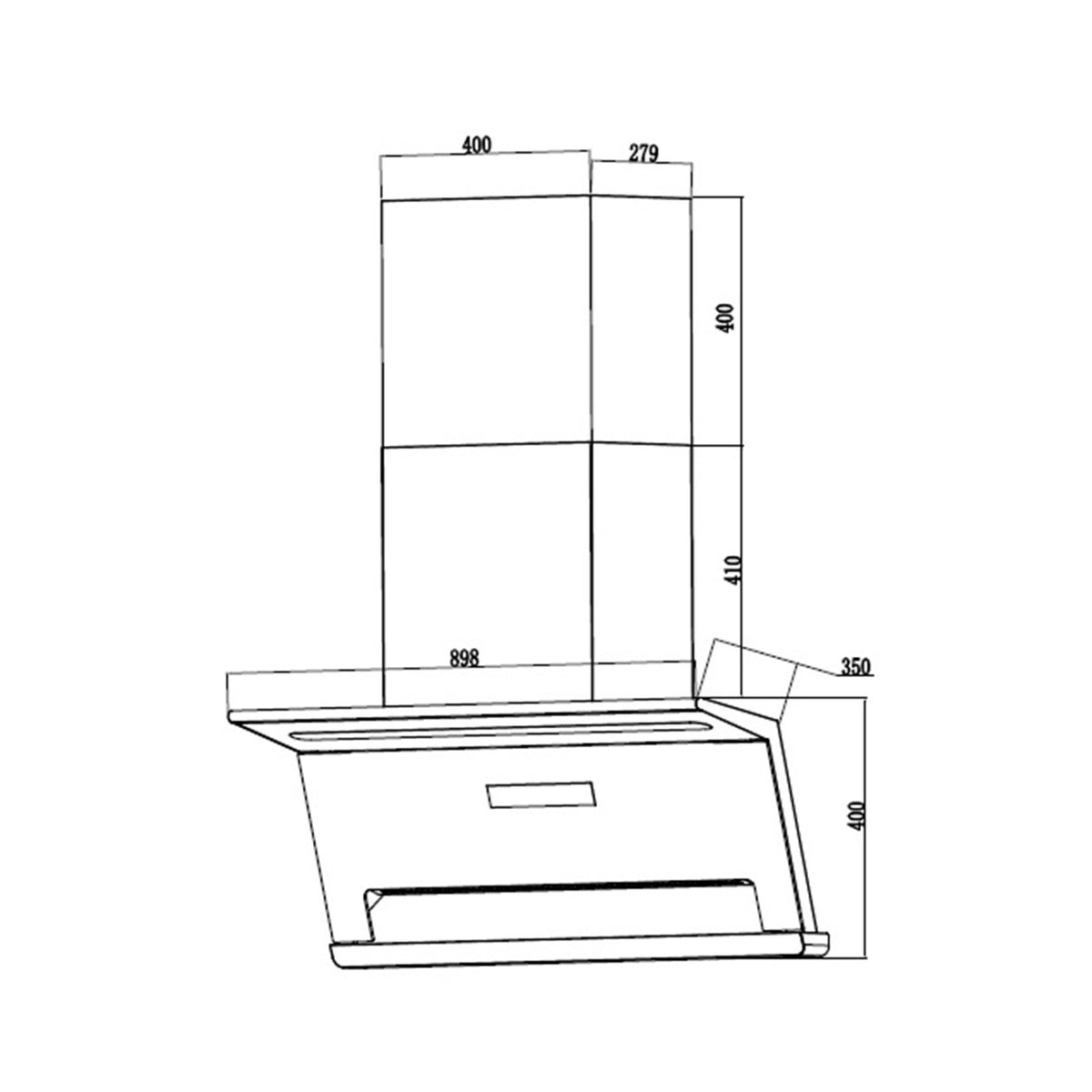 FABER COOKER HOOD MAGICO L FCH-LMD90S302BKMG