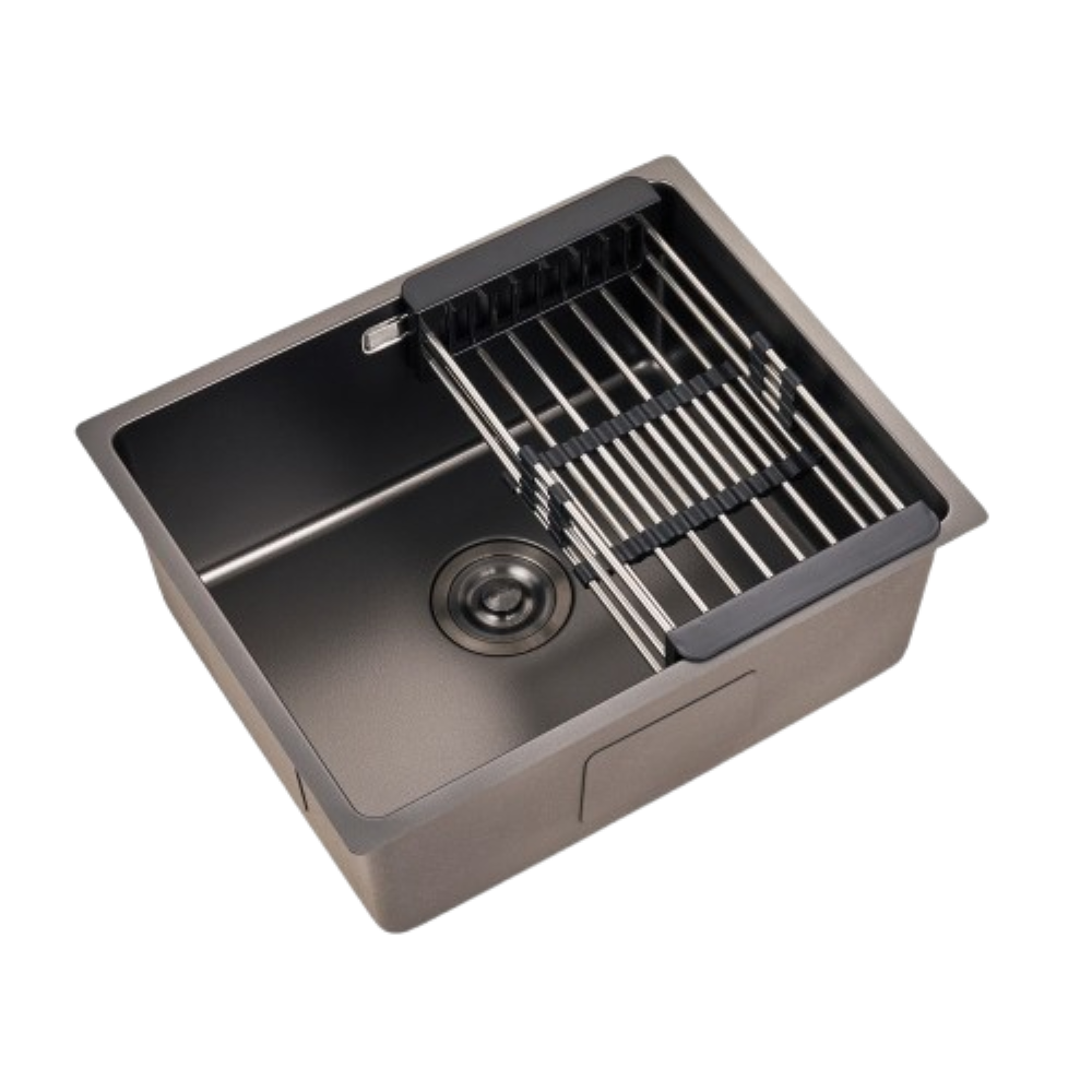 Haustern Nappa Series Nano Stainless Steel Sink Titanium Grey Colour (HT-NAPPA-540-TG)