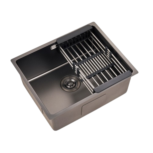 Haustern Nappa Series Nano Stainless Steel Sink Titanium Grey Colour (HT-NAPPA-540-TG)