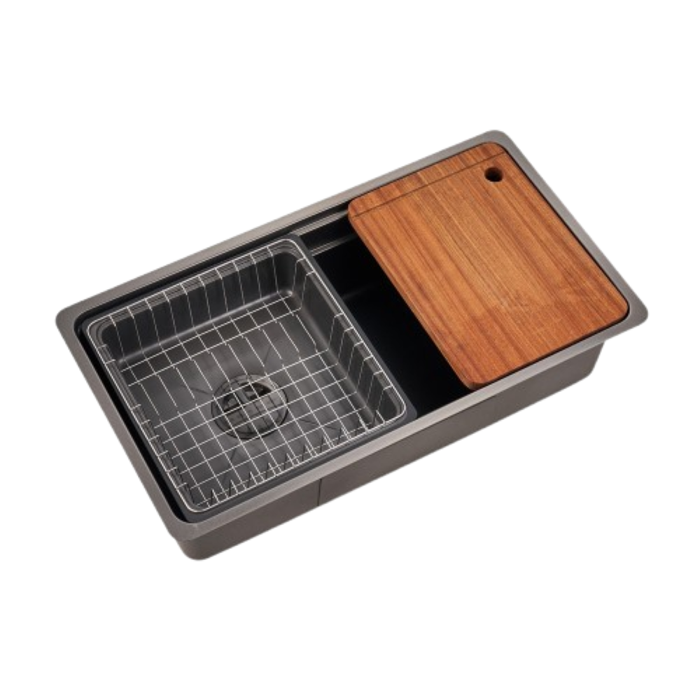 Haustern Nappa Series Nano Stainless Steel Sink Titanium Grey Colour (HT-NAPPA-780-TG)
