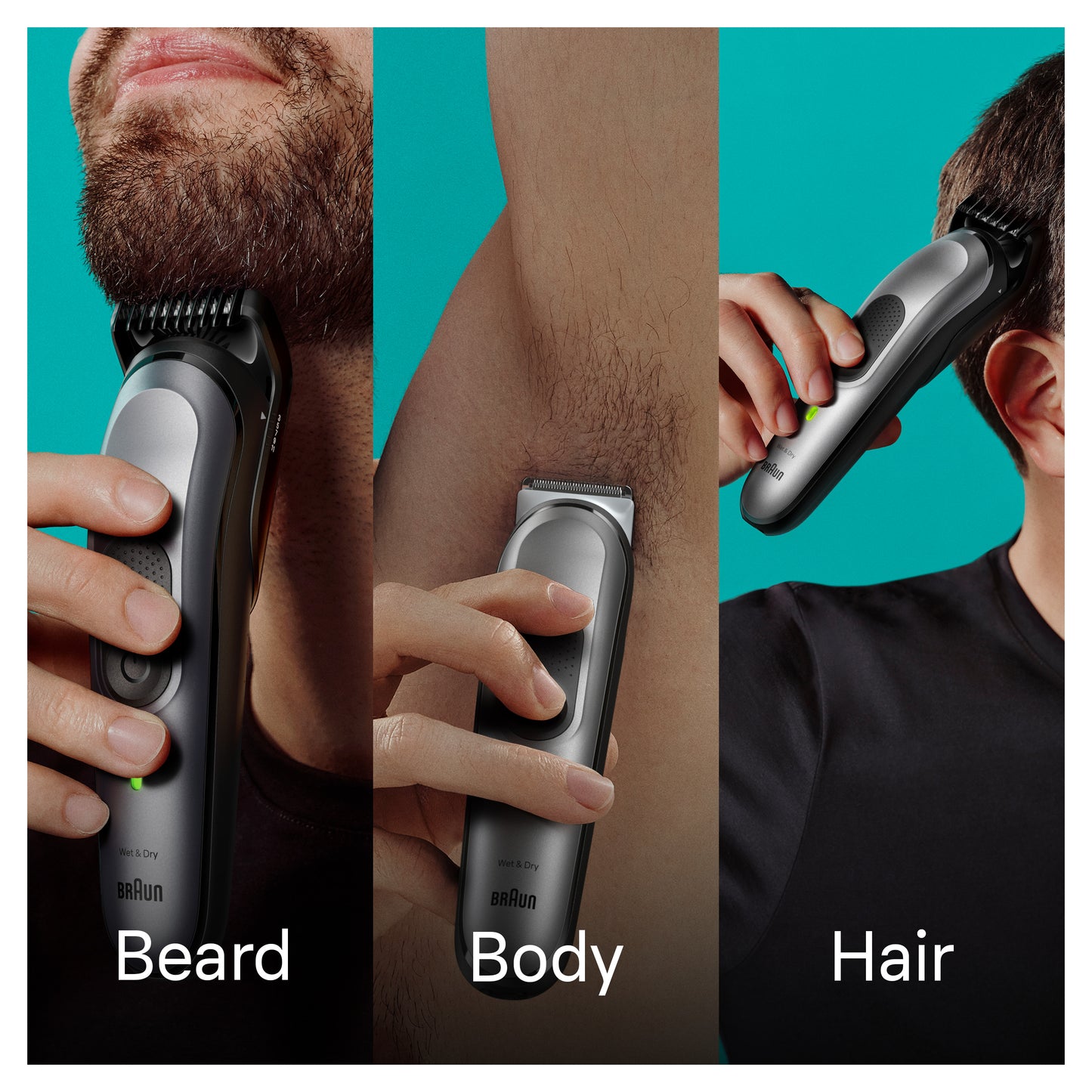 BRAUN ALL-IN-ONE STYLE KIT SERIES 7 7420, 10-IN-1 KIT FOR BEARD, HAIR, MANSCAPING & MORE