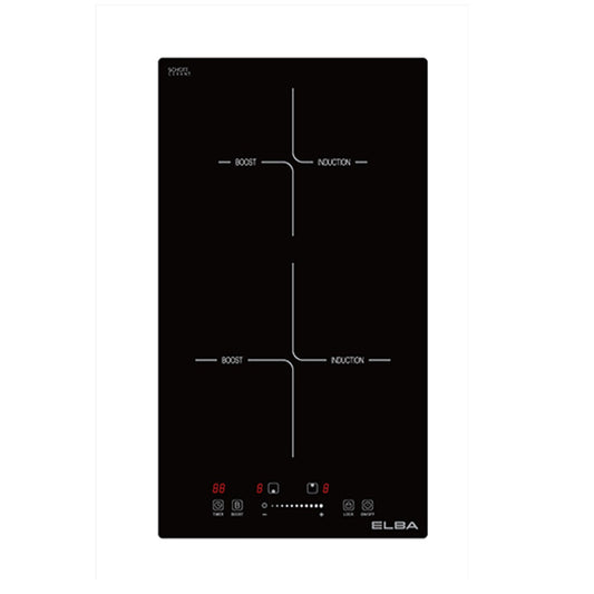 Built-in Domino Hob EDIC-K3082ST(BK) Dual Cooking Zones, Schott CeranÃ‚Â® Glass