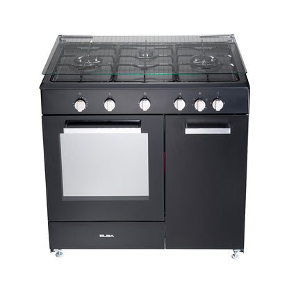 90cm Gas Cooker with Gas Oven EGC-C9703G(BK) 70L Oven Capacity