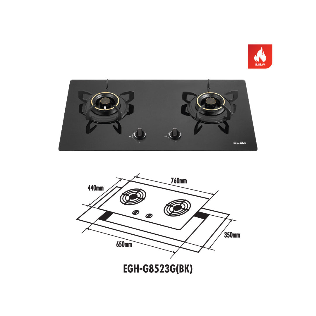 Built-in Glass Stove EGH-J8552G(BK)