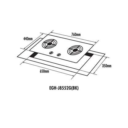 Built-in Glass Stove EGH-J8552G(BK)