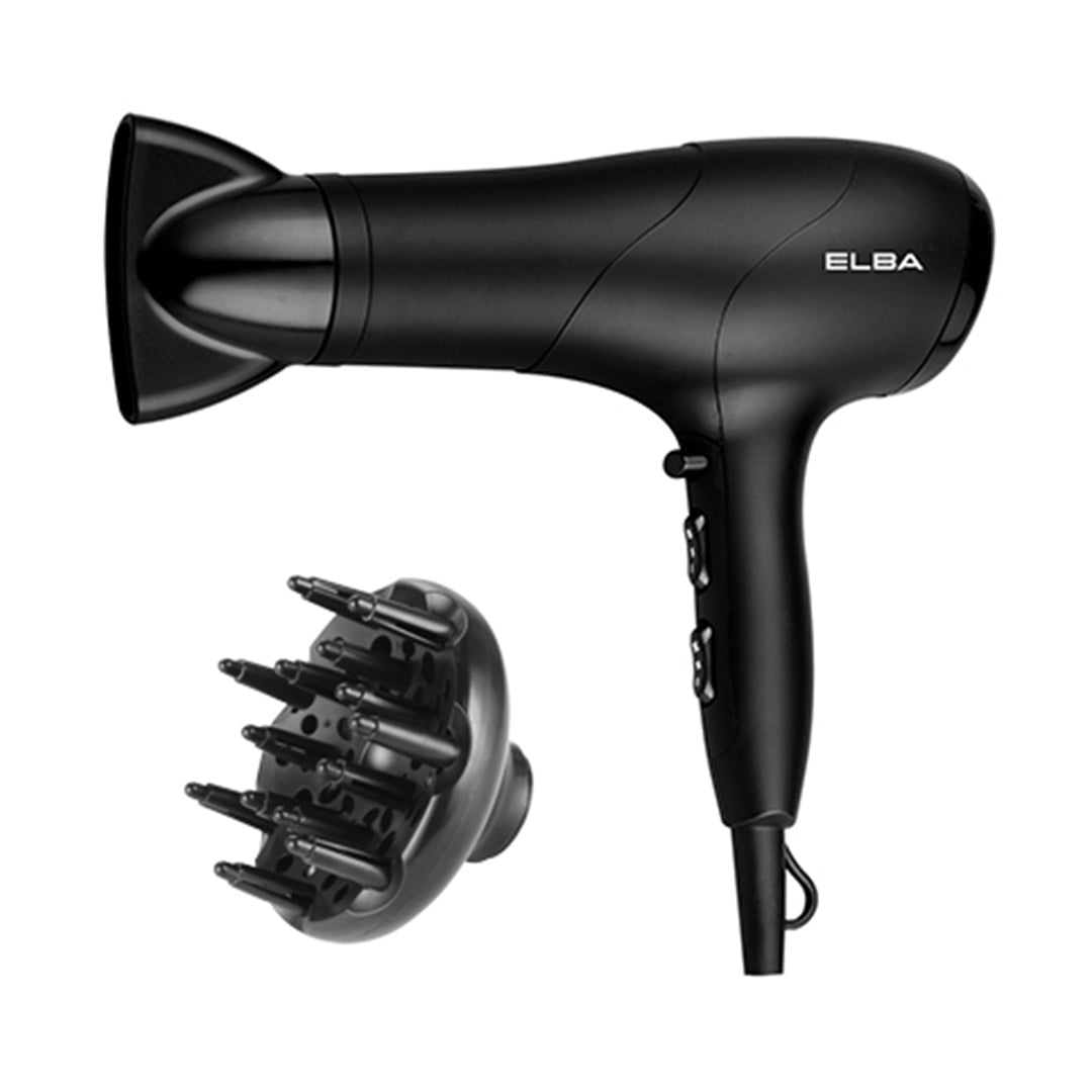 Hair Dryer EHD-G2037(BK) - 2speeds Control, 3 Heat Settings - Black (1800W-2000W)