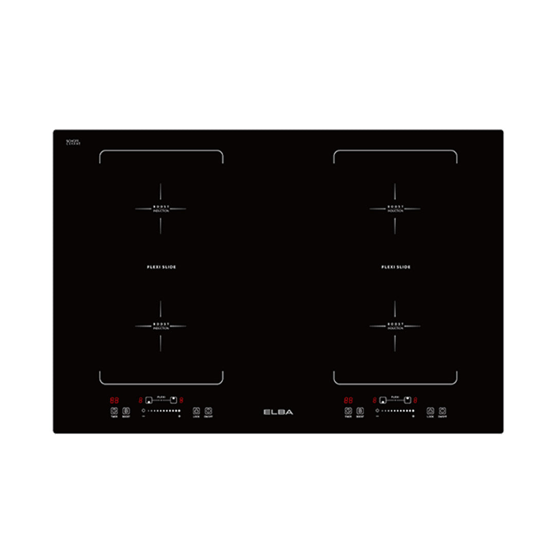 Built-in Flexi Induction Cooker EIC-K7094FZ(BK) 4 Cooking Zones, Flexi Slide Function, Schott CeranÂ® Glass