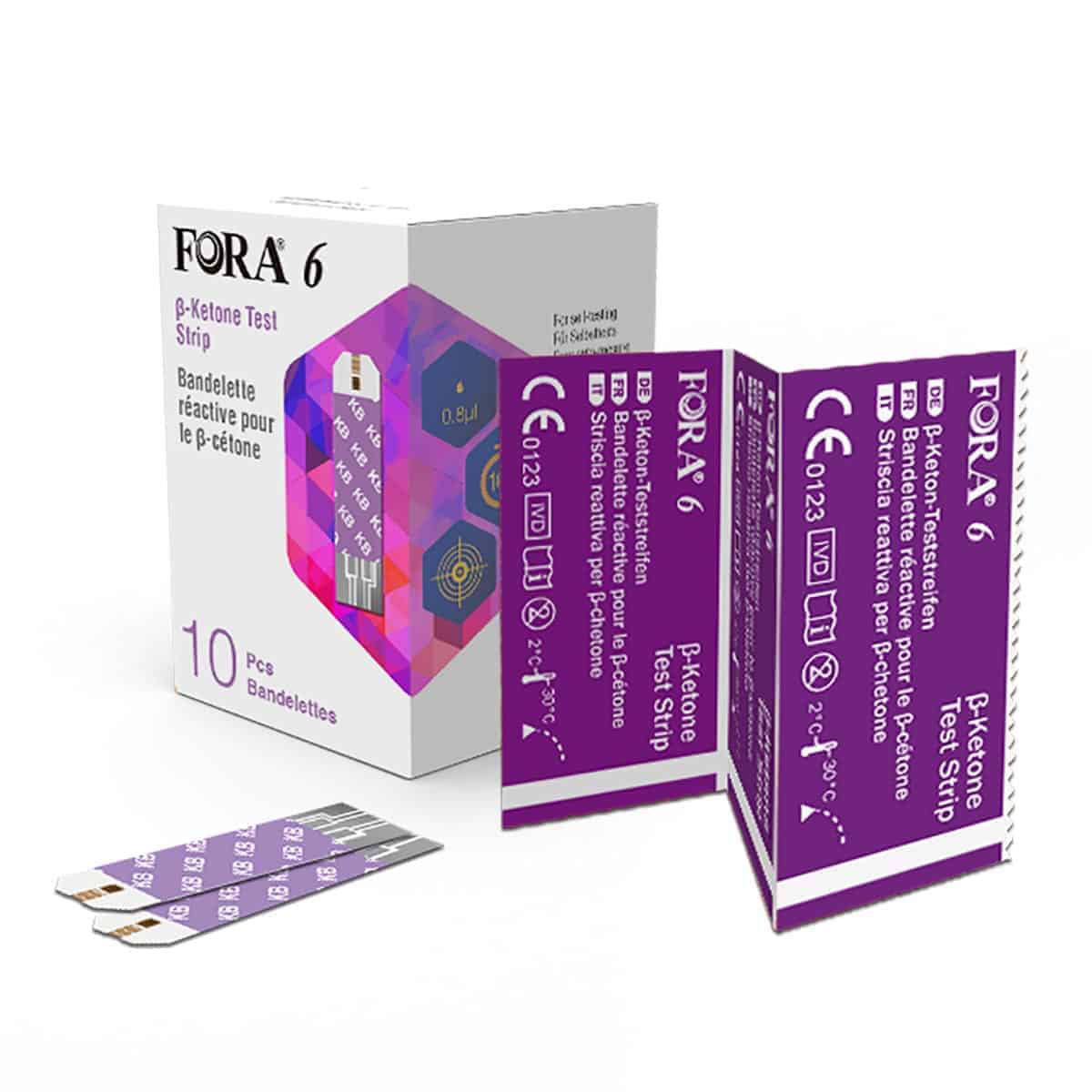 Gold Strip for b-ketone, 10 pcs/foil/box