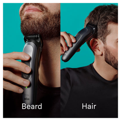 BRAUN ALL-IN-ONE STYLE KIT SERIES 7 7420, 10-IN-1 KIT FOR BEARD, HAIR, MANSCAPING & MORE