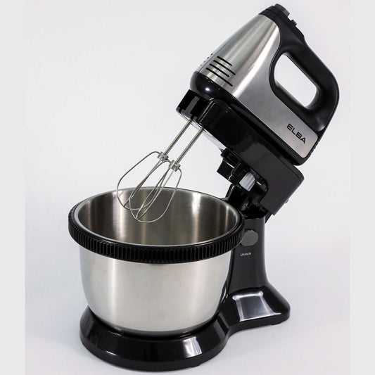 Stand Mixer ESMB-M3436(SS) - 5-speeds, Turbo Function, Auto Rotating Stand Bowl, Stainless Steel (3.4L/300W)
