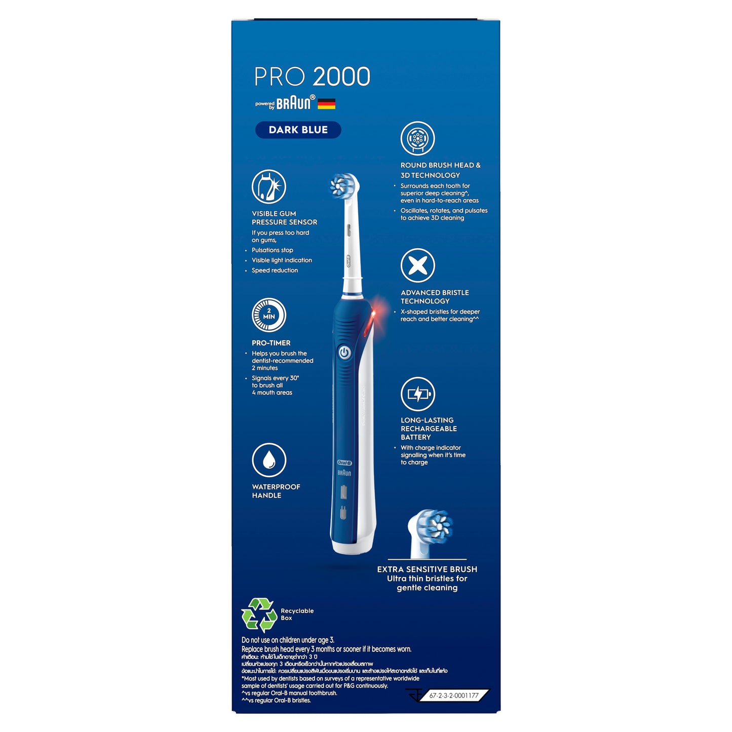 Oral-B Pro 2000 Extra Sensitive Clean Electric Toothbrush