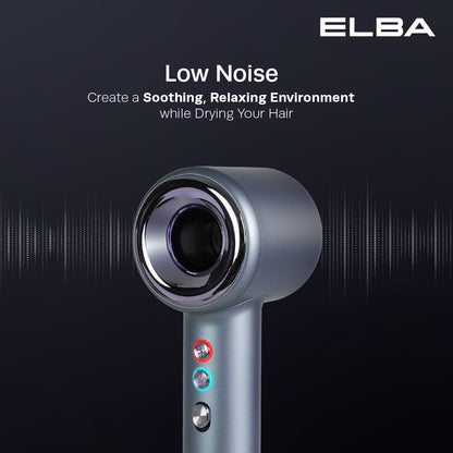 Hair Dryer VOLANTE EHD-Q6663DC(SV) - BLDC Motor, Silver Blue (1,600W)