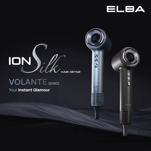 Hair Dryer VOLANTE EHD-Q6663DC(SV) - BLDC Motor, Silver Blue (1,600W)