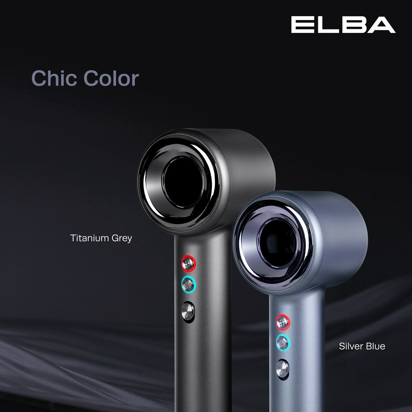 Hair Dryer VOLANTE EHD-Q6663DC(BK) - BLDC Motor, Titanium Grey (1,600W)