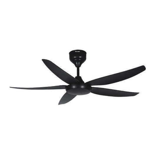 TWIN PACK - DC Ceiling Fan 54＂ VENTRA ECF-R5430(BK) - 5 ABS Blades - DC Motor, Remote Controller, Off Timer, Black